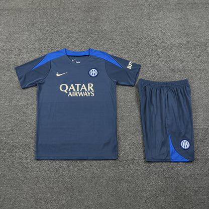 Inter Milan Shorts Set-Grey and Blue