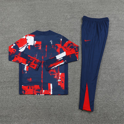 PSG Tracksuit-Red and Navy Blue