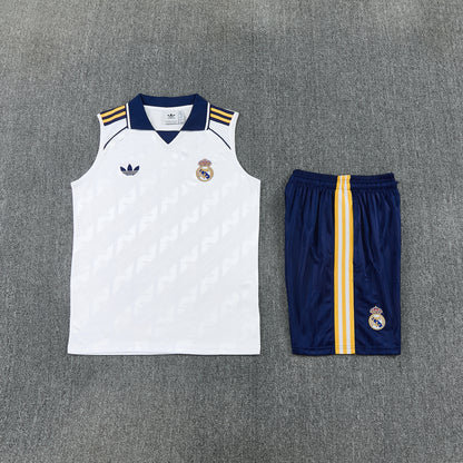 Real Madrid Vest Set-White and Navy Blue