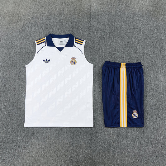 Real Madrid Vest Set-White and Navy Blue