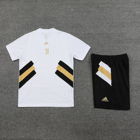 Juventus Shorts Set-White and Black