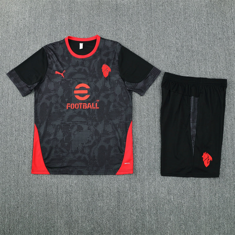 AC Milan Shorts Set-Black and Red