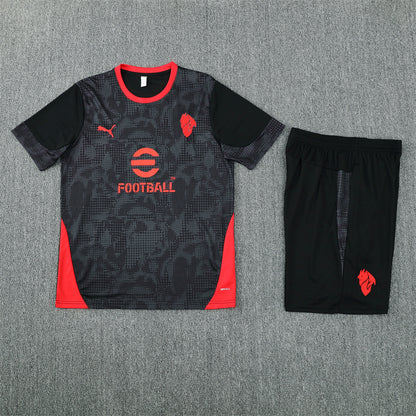 AC Milan Shorts Set-Black and Red