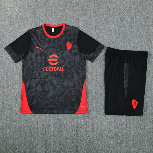 AC Milan Shorts Set-Black and Red