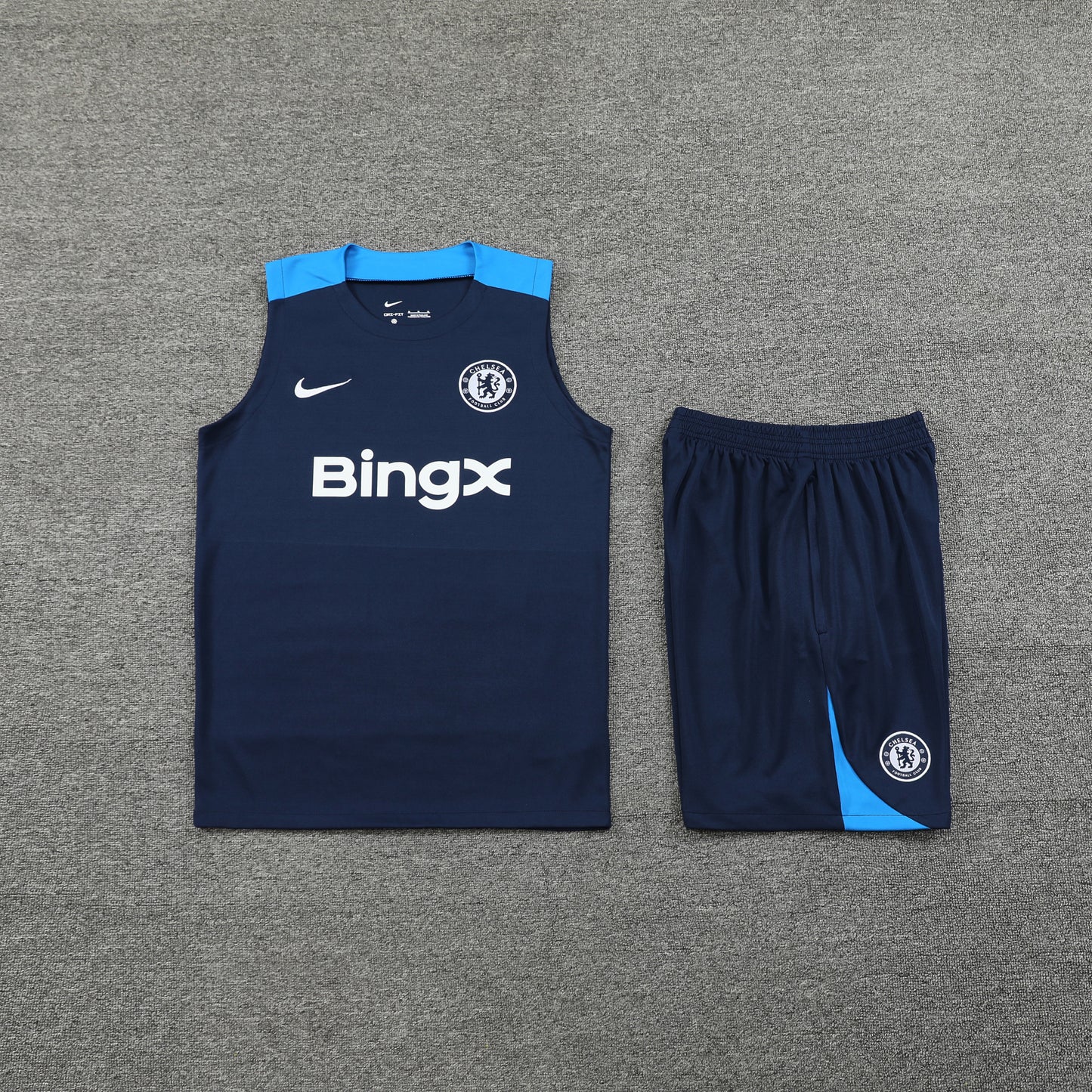 Chelsea Vest Set-Navy Blue
