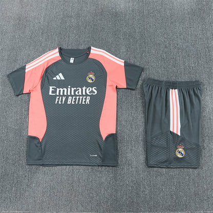 Real Madrid Shorts Set-Grey and Orange