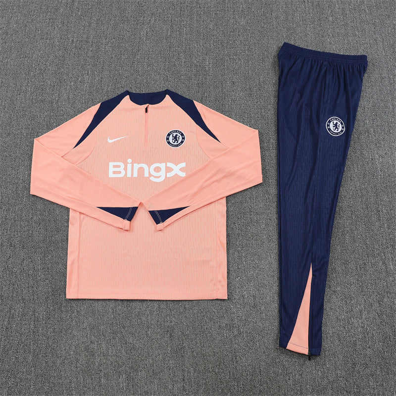 Chelsea Tracksuit-Cream and Navy Blue
