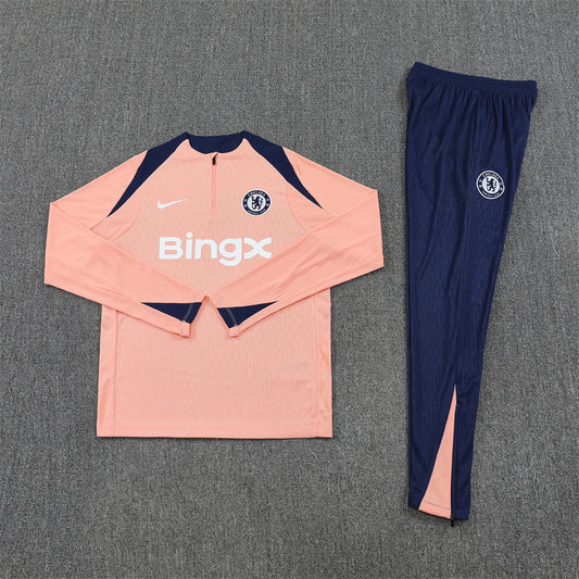 Chelsea Tracksuit-Cream and Navy Blue