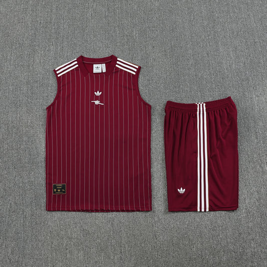 Arsenal Vest Set-Maroon