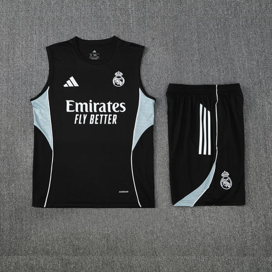 Real Madrid Vest Set-Black and Grey