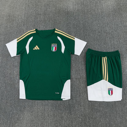 Italy Shorts Set-Green and White