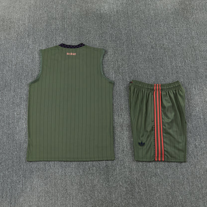 Bayern Retro Vest Set-Dark Green