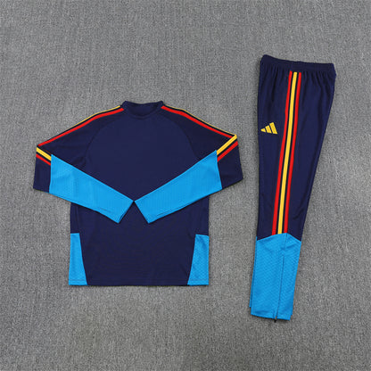 Spain Tracksuit-Navy Blue and Light Blue
