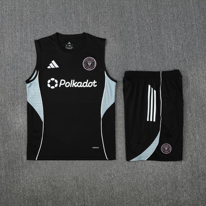 Inter Miami Vest Set-Black and Grey