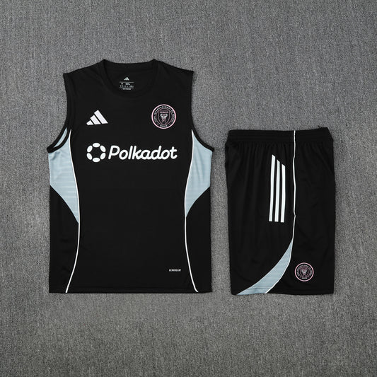 Inter Miami Vest Set-Black and Grey