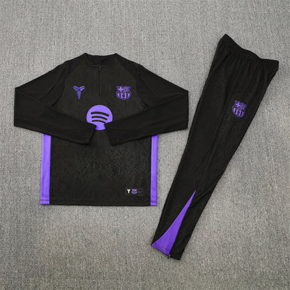 Barcelona Tracksuit-Black and Purple