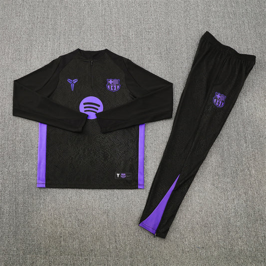 Barcelona Tracksuit-Black and Purple