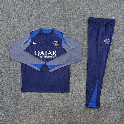 PSG Tracksuit-Navy Blue and Grey