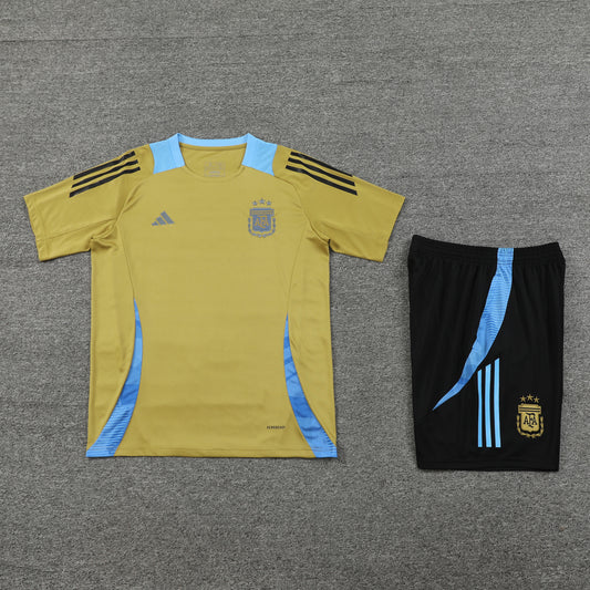 Argentina Shorts Set-Cream and Black