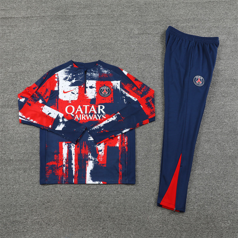 PSG Tracksuit-Red and Navy Blue