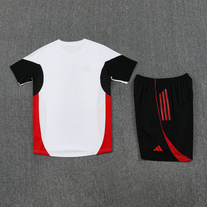 Manchester United Shorts Set-White and Black
