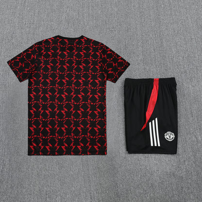Manchester United Shorts Set-Red and Black