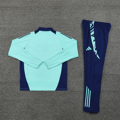 Manchester United Tracksuit-Light Blue and Navy Blue
