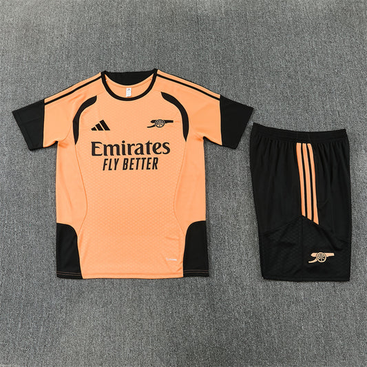 Arsenal Shorts Set-Orange and Black