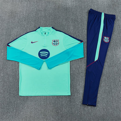 Barcelona Tracksuit-Light Blue and Dark Blue