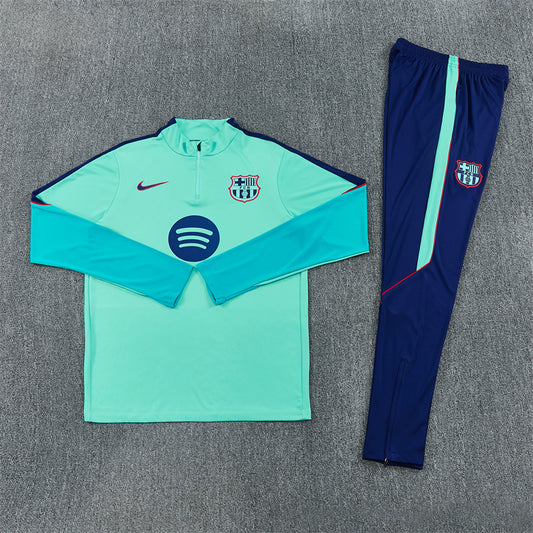 Barcelona Tracksuit-Light Blue and Dark Blue