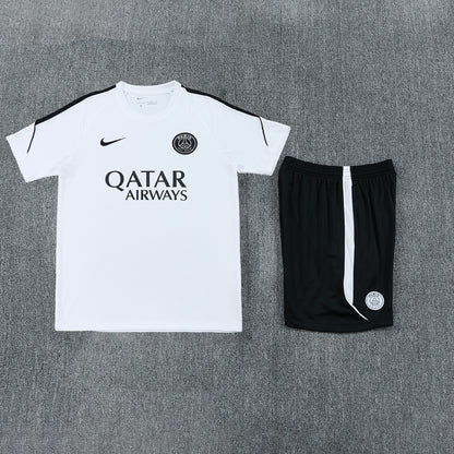 PSG Shorts Set-White and Black
