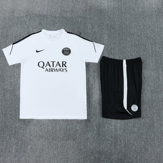 PSG Shorts Set-White and Black