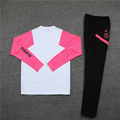 PSG Tracksuit-White, Pink and Black