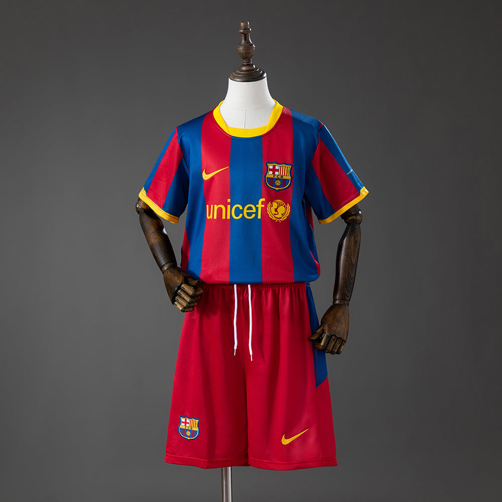 Barcelona 10/11 Home Retro Kids Kit