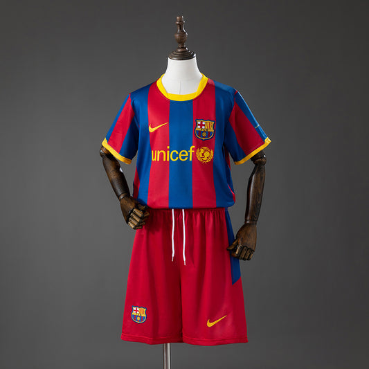 Barcelona 10/11 Home Retro Kids Kit