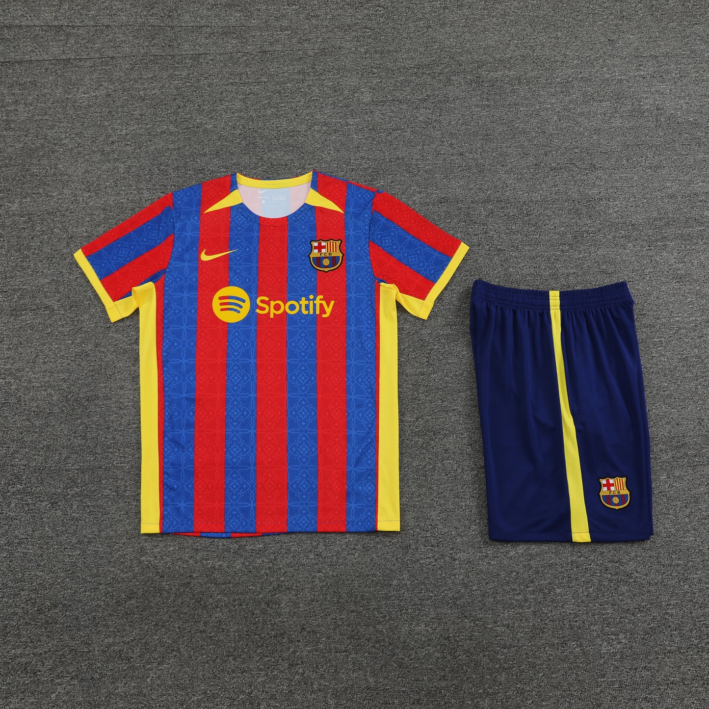 Barcelona Shorts Set-Red, Blue and Navy Blue