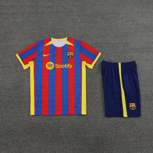 Barcelona Shorts Set-Red, Blue and Navy Blue