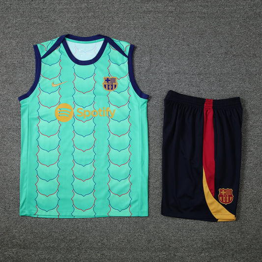 Barcelona Vest Set-Light Green and Black