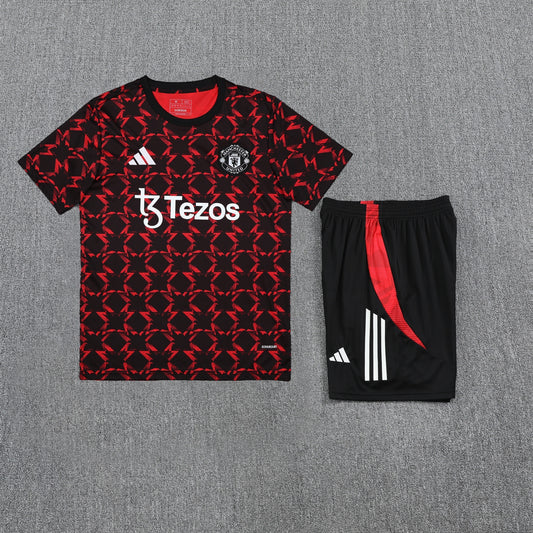 Manchester United Shorts Set-Red and Black