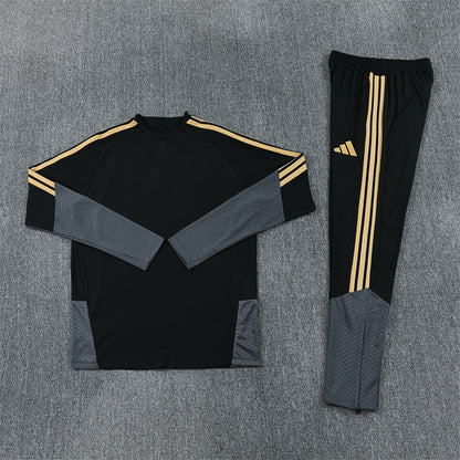 Juventus Tracksuit-Black and Grey