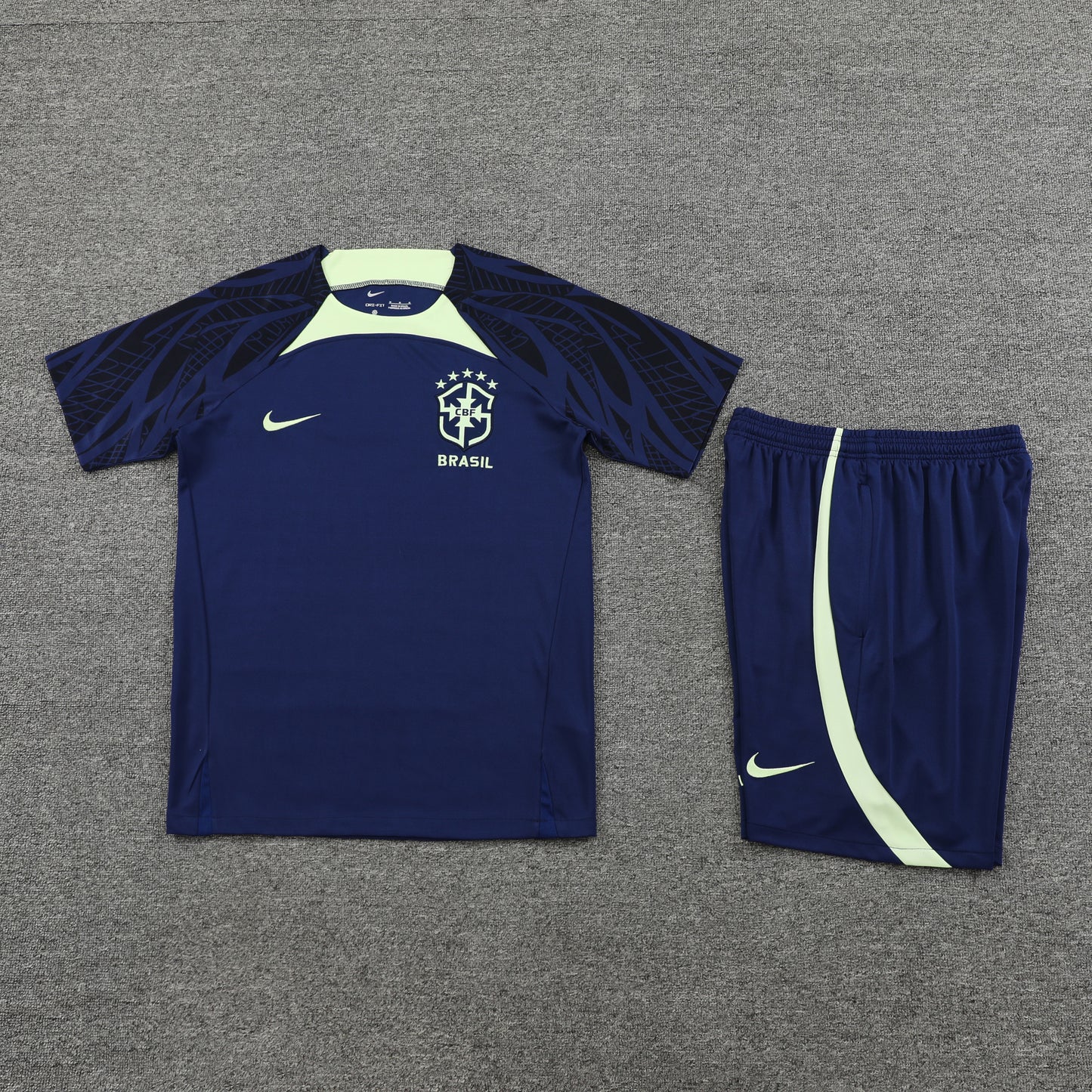 Brazil Shorts Set-Navy Blue