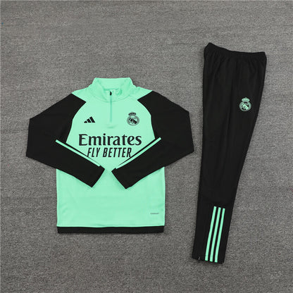 Real Madrid Tracksuit-Light Green and Black