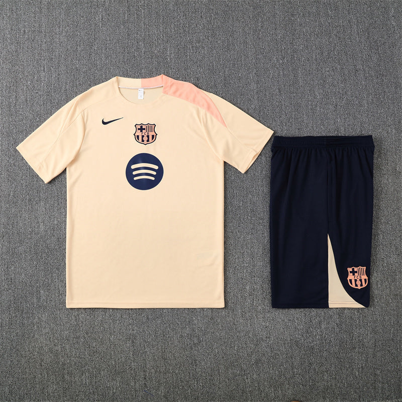 Barcelona Shorts Set-Cream and Black