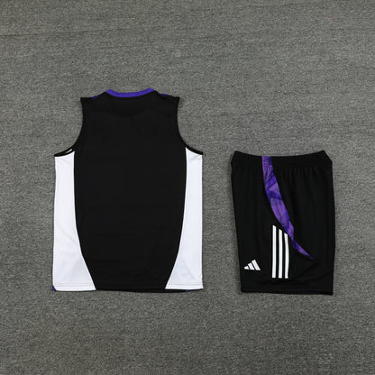 Real Madrid Vest Set-Black and White