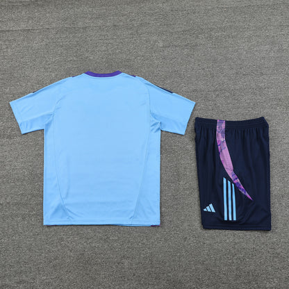 Argentina Shorts Set-Blue and Navy Blue
