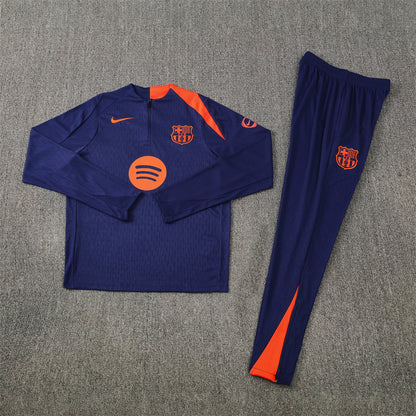 Barcelona Tracksuit-Navy Blue and Orange