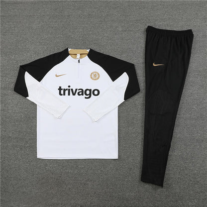 Chelsea Tracksuit-White and Black