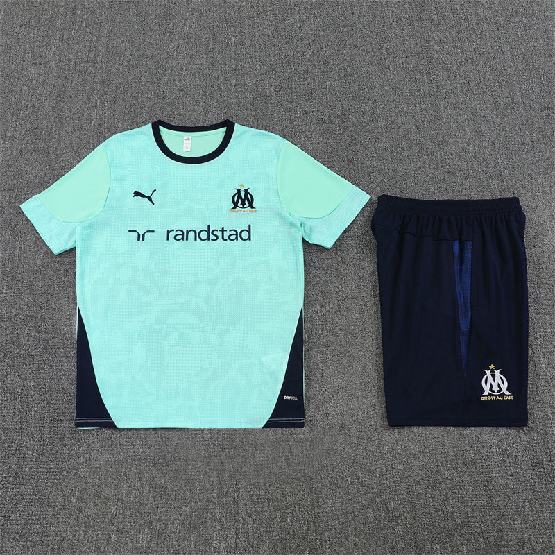 Olympique de Marseille Shorts Set-Blue and Black