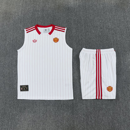 Manchester United Vest Set-White