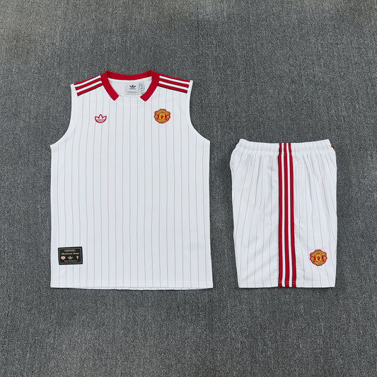 Manchester United Vest Set-White